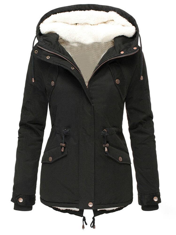 Hooded lined winter jacket