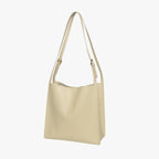 Vegan leather shoulder tote bag