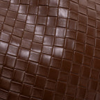 Vegan leather shoulder tote bag