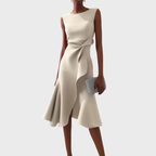 Women's Draped Midi Dress