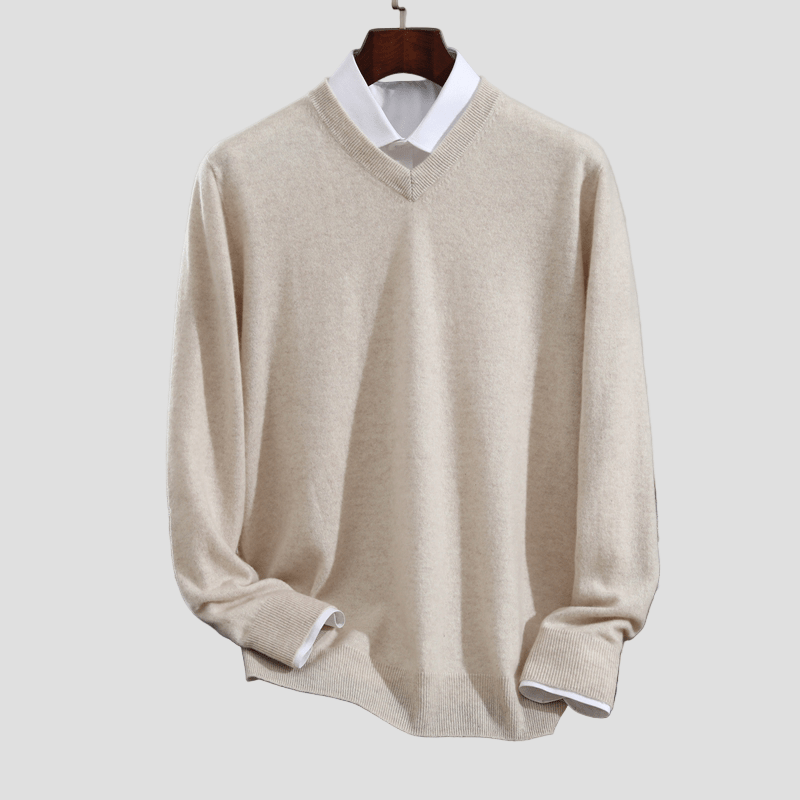 Men's Cashmere V-Neck Sweater