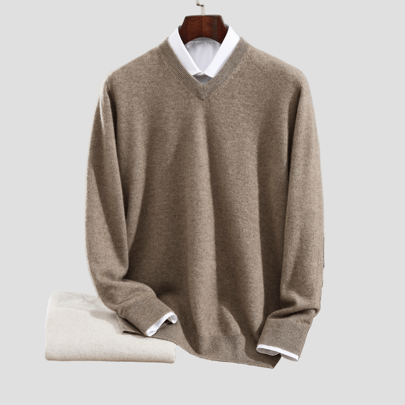Men's Cashmere V-Neck Sweater