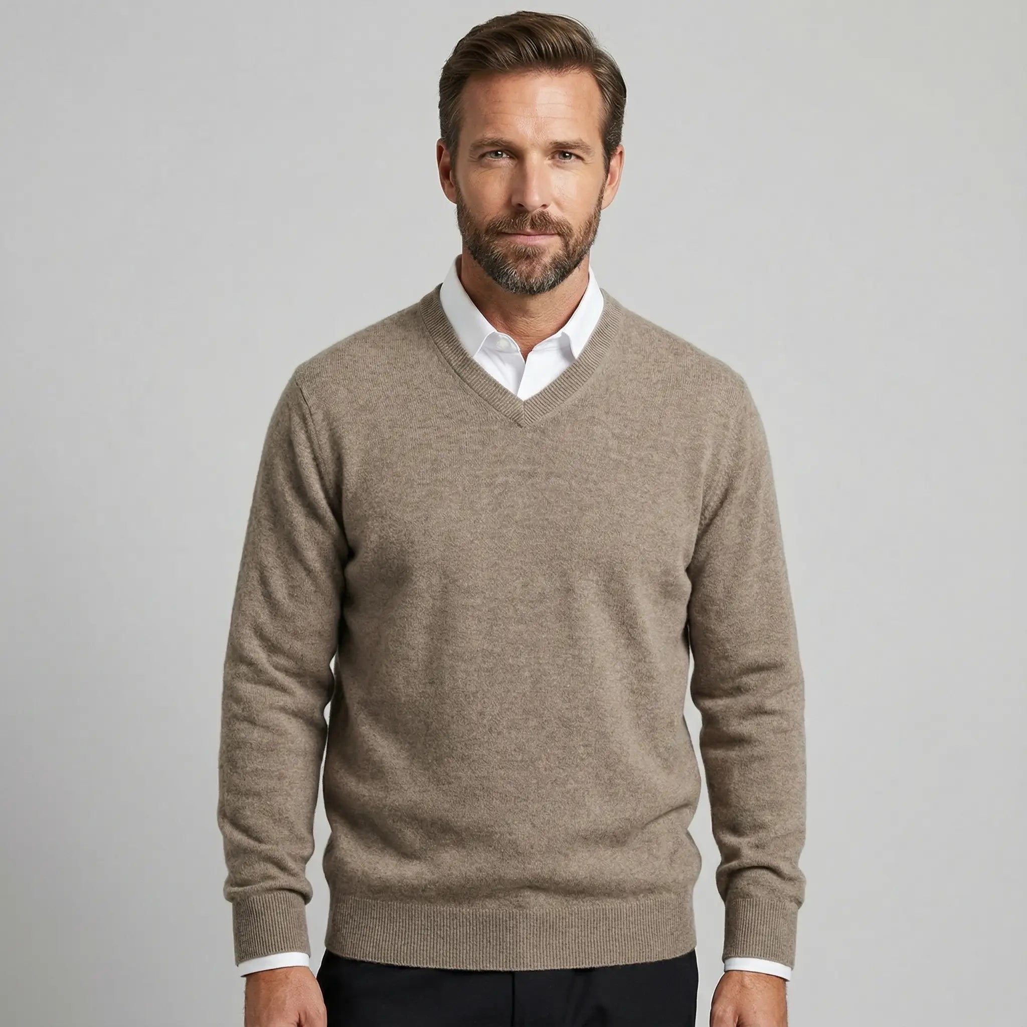 Men's Cashmere V-Neck Sweater