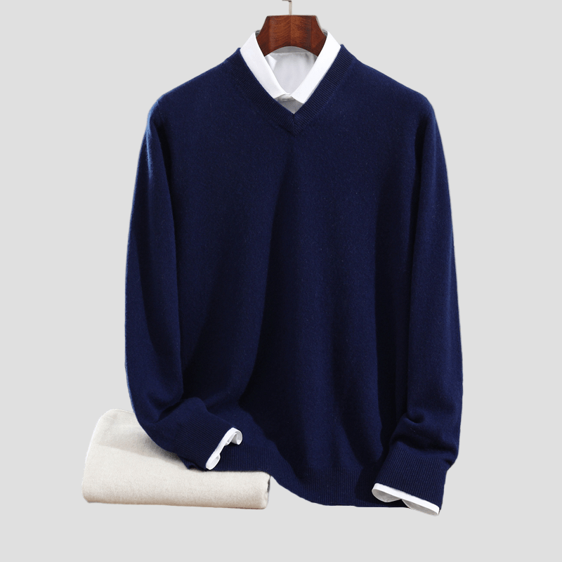 Men's Cashmere V-Neck Sweater
