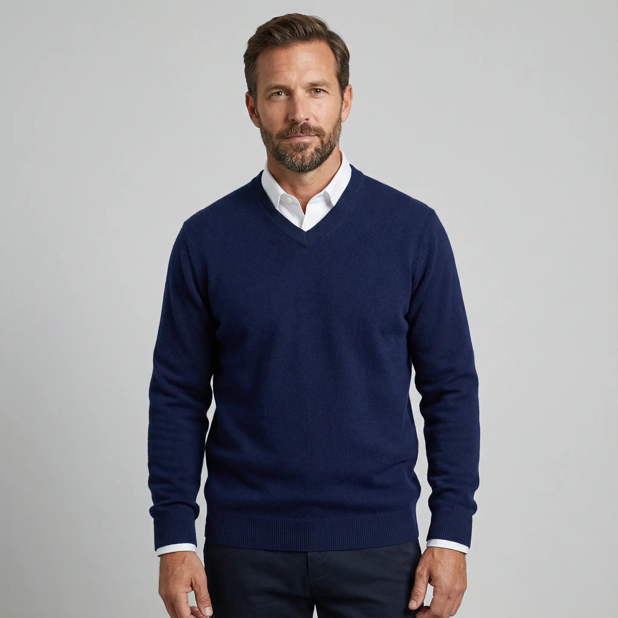 Men's Cashmere V-Neck Sweater