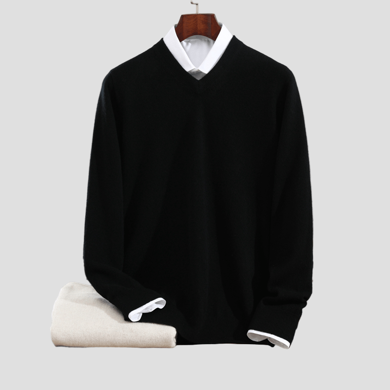 Men's Cashmere V-Neck Sweater