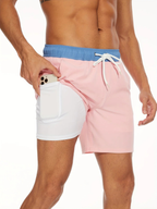Men's Athletic Swim Shorts Quick Dry Built-In Liner