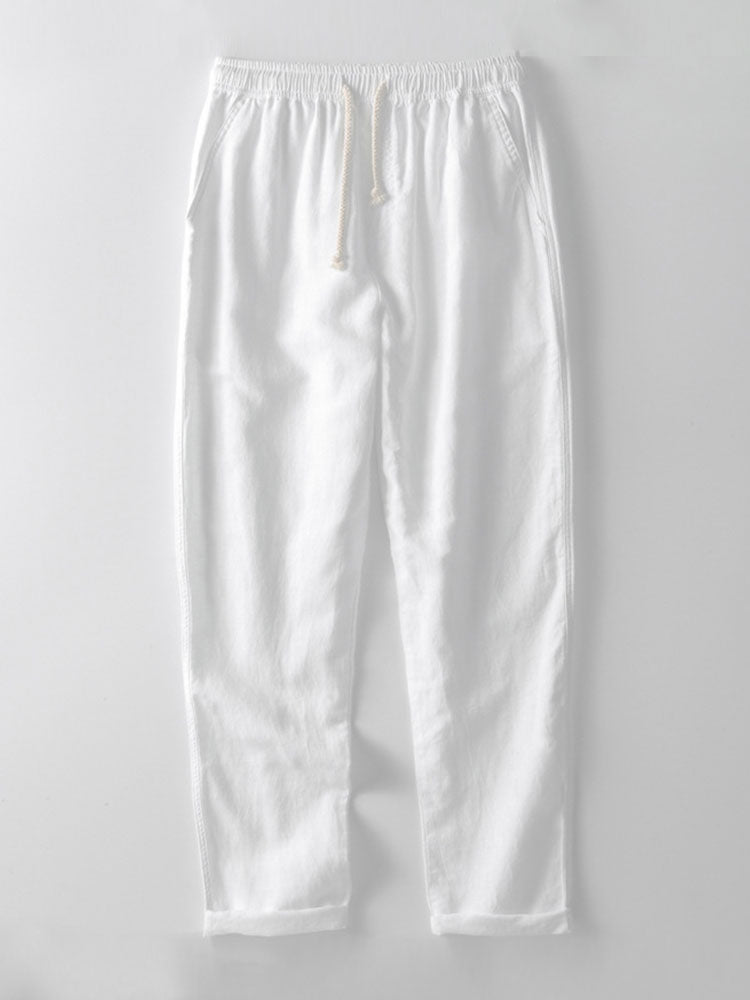 Linen Two-Piece Shirt and Trouser Set