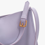 Vegan leather shoulder tote bag
