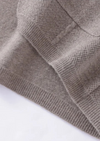 Cashmere Shirt Collar Cardigan
