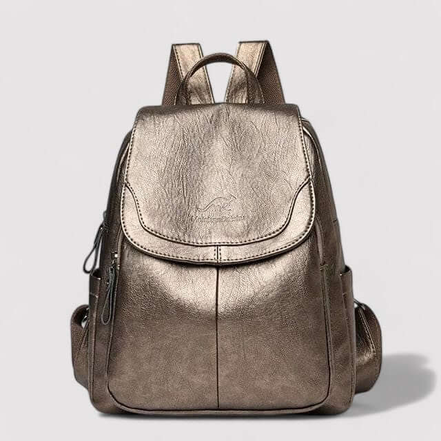 Women's Anti-Theft Leather Backpack