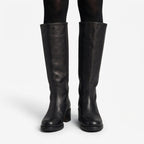Orthopedic knee high leather boots