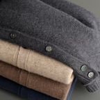 Cashmere cardigan sweater with ribbed cuffs