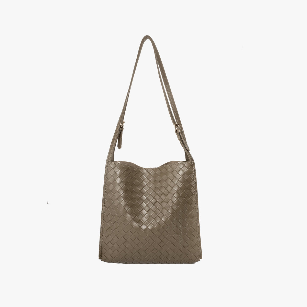 Vegan leather shoulder tote bag