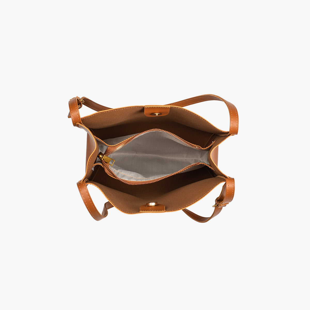 Vegan leather shoulder tote bag