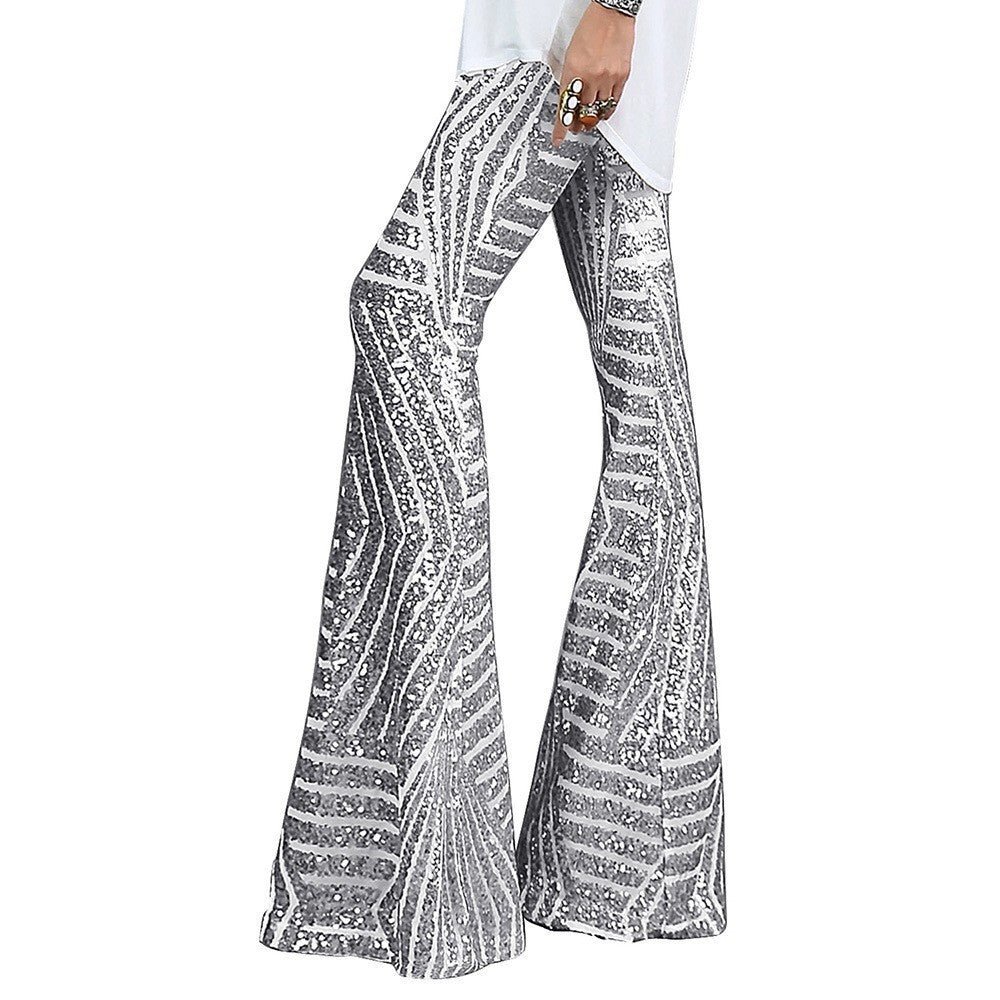 Sequin Flare Pants