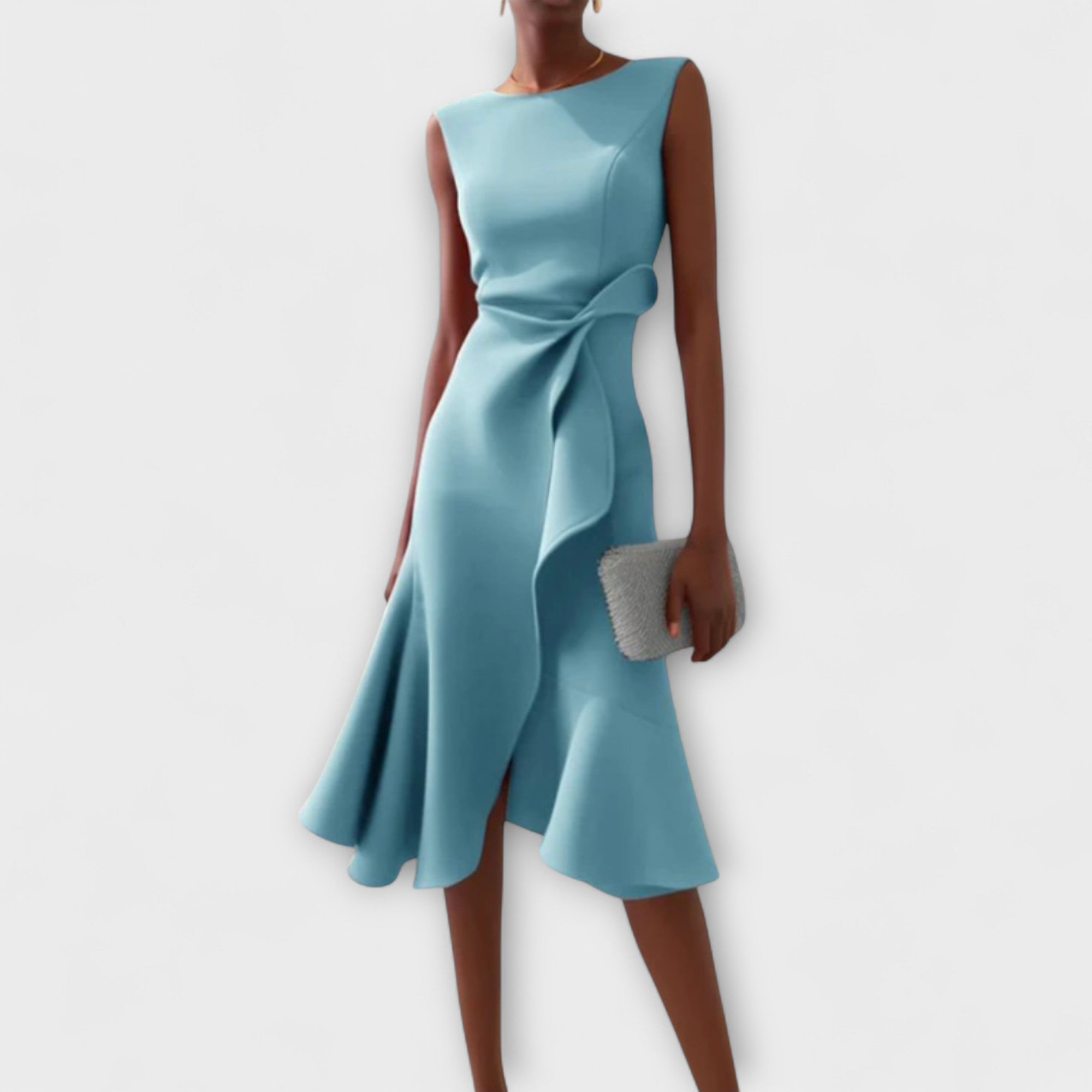 Women's Draped Midi Dress