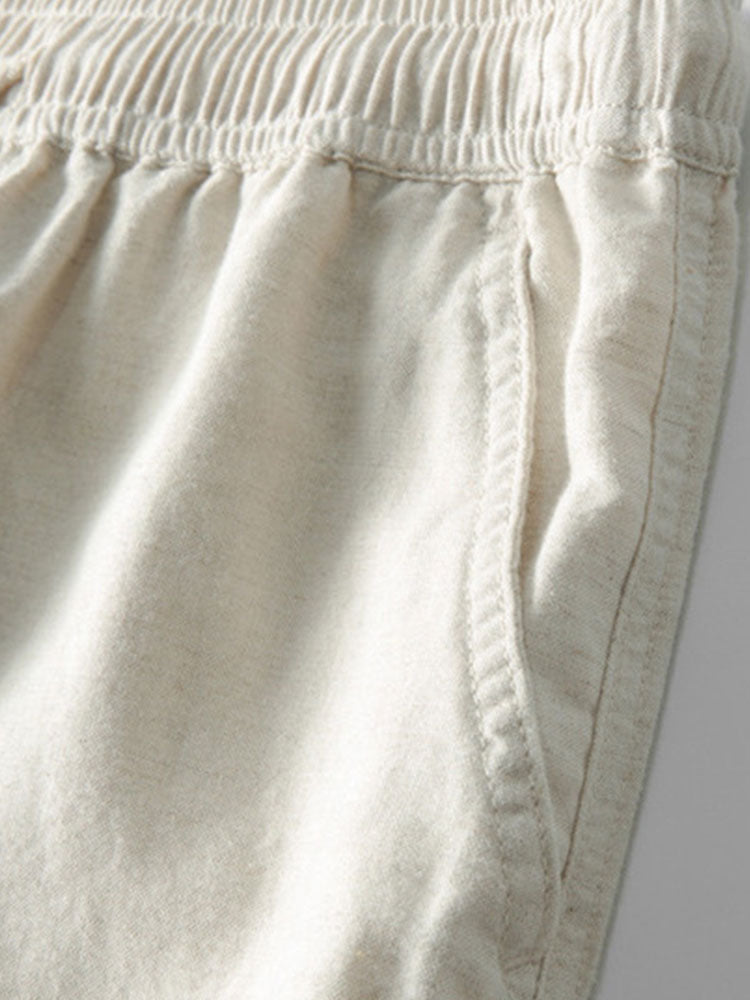 Cotton-Linen Shirt and Pants Set