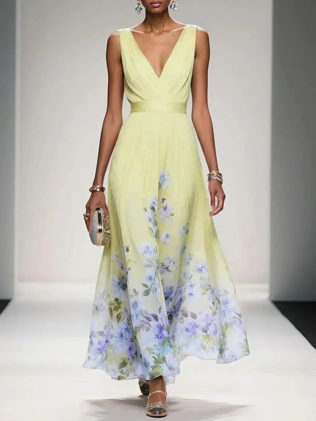 Wedding Guest Floral Mini Dress