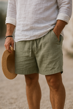 Men's Breathable Linen Blend Shorts