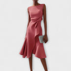 Women's Draped Midi Dress