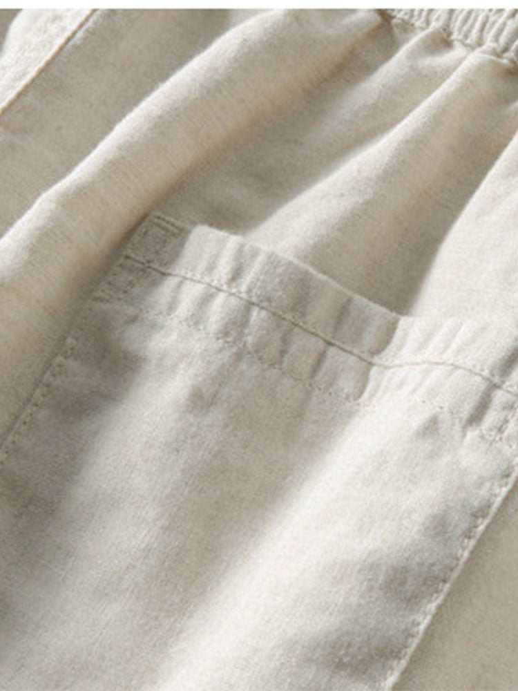 Cotton-Linen Shirt and Pants Set