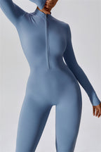 Seamless Half-Zip Jumpsuit