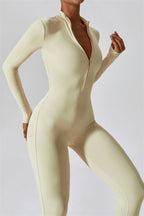 Seamless Half-Zip Jumpsuit