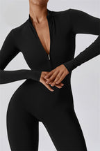Seamless Half-Zip Jumpsuit