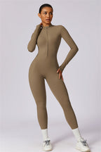 Seamless Half-Zip Jumpsuit