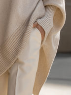 Oversized Batwing Knit Sweater