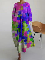 Antonella Robe Fleurie – Robe d'été légère en 100% coton avec un imprimé romantique et une coupe confortable