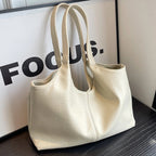 Women's chic vegan leather hobo tote bag