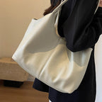 Women's chic vegan leather hobo tote bag