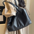 Women's chic vegan leather hobo tote bag