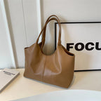 Women's chic vegan leather hobo tote bag