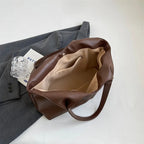 Women's chic vegan leather hobo tote bag