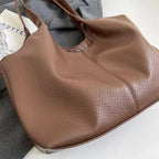 Women's chic vegan leather hobo tote bag