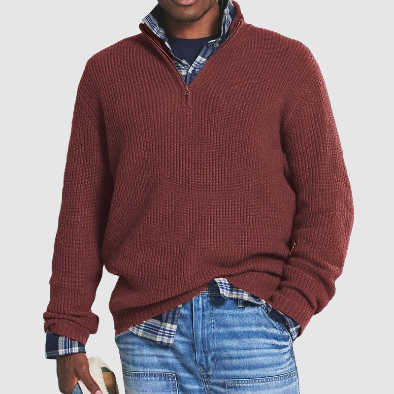 Men's Smart Casual Zip Sweater in Regular Fit