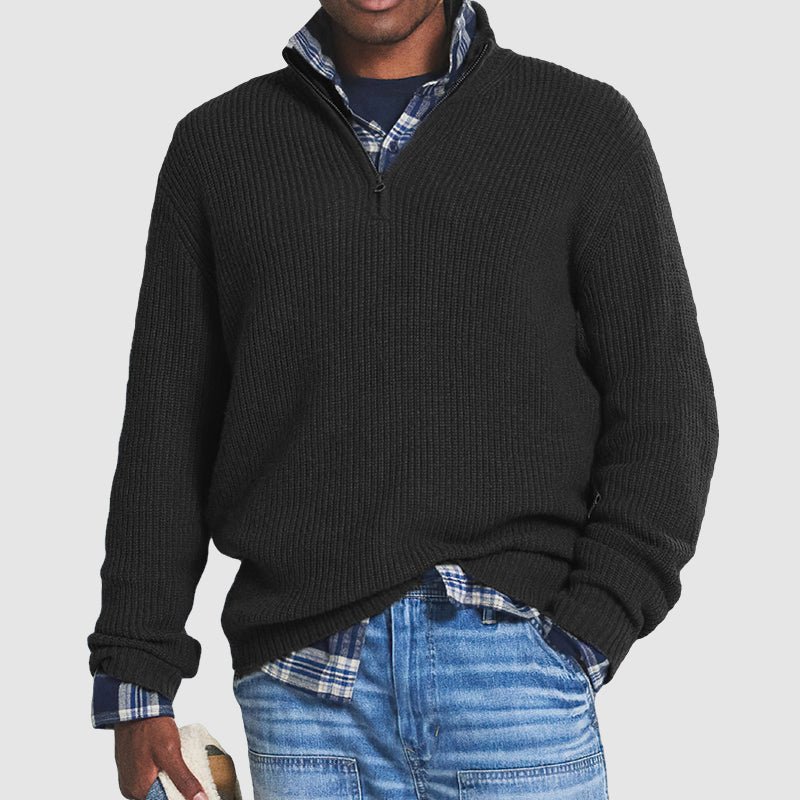 Men's Smart Casual Zip Sweater in Regular Fit