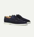 Suede Loafers Men Lace Up