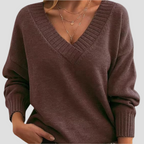 Women's Relaxed Fit V-Neck Cashmere Pullover