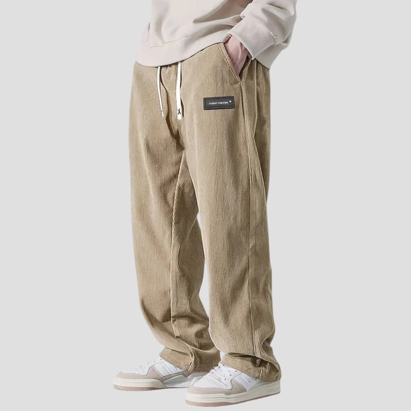 Straight-Leg Corduroy Trousers
