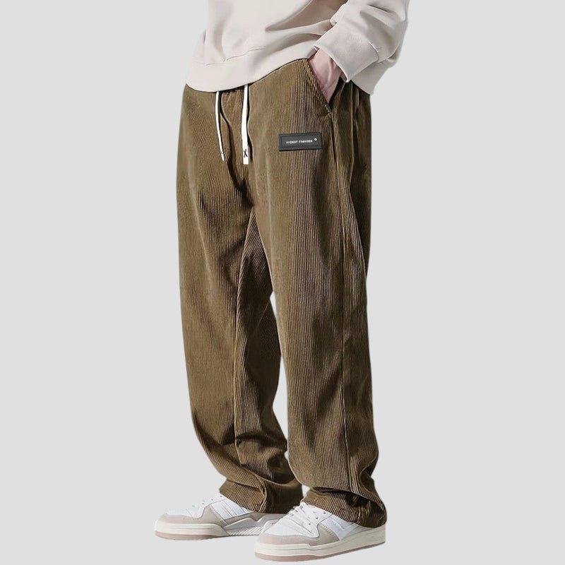 Straight-Leg Corduroy Trousers