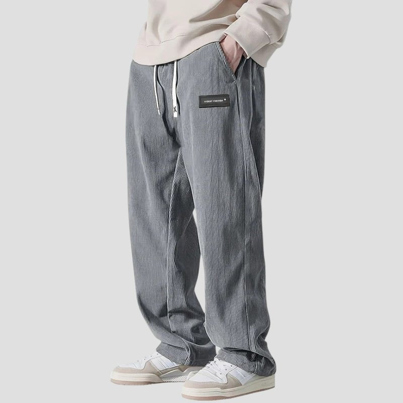 Straight-Leg Corduroy Trousers