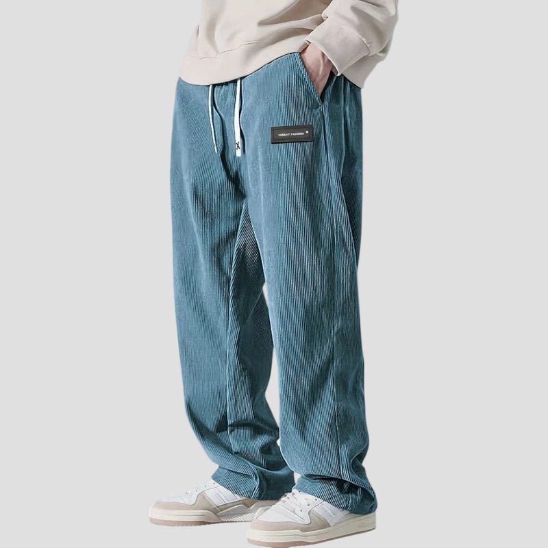 Straight-Leg Corduroy Trousers