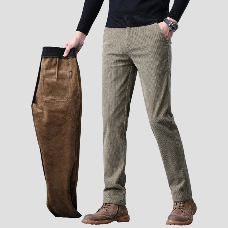 Fleece Corduroy Trousers