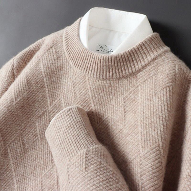 Men's Soft Sweater Pattern Knit