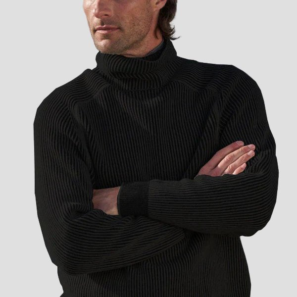 Men's Cashmere Turtleneck Knit Sweater