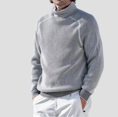 Men's Cashmere Turtleneck Knit Sweater